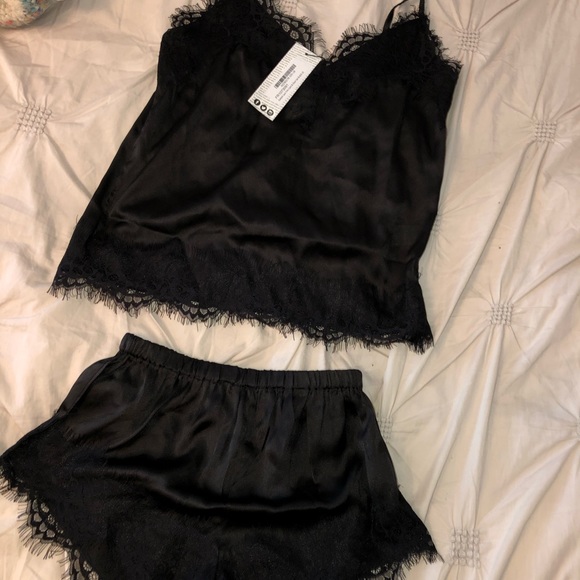 3 Sets BooHoo Eyelash Lace Trim Cami & Short Sz 6 - Picture 9 of 12
